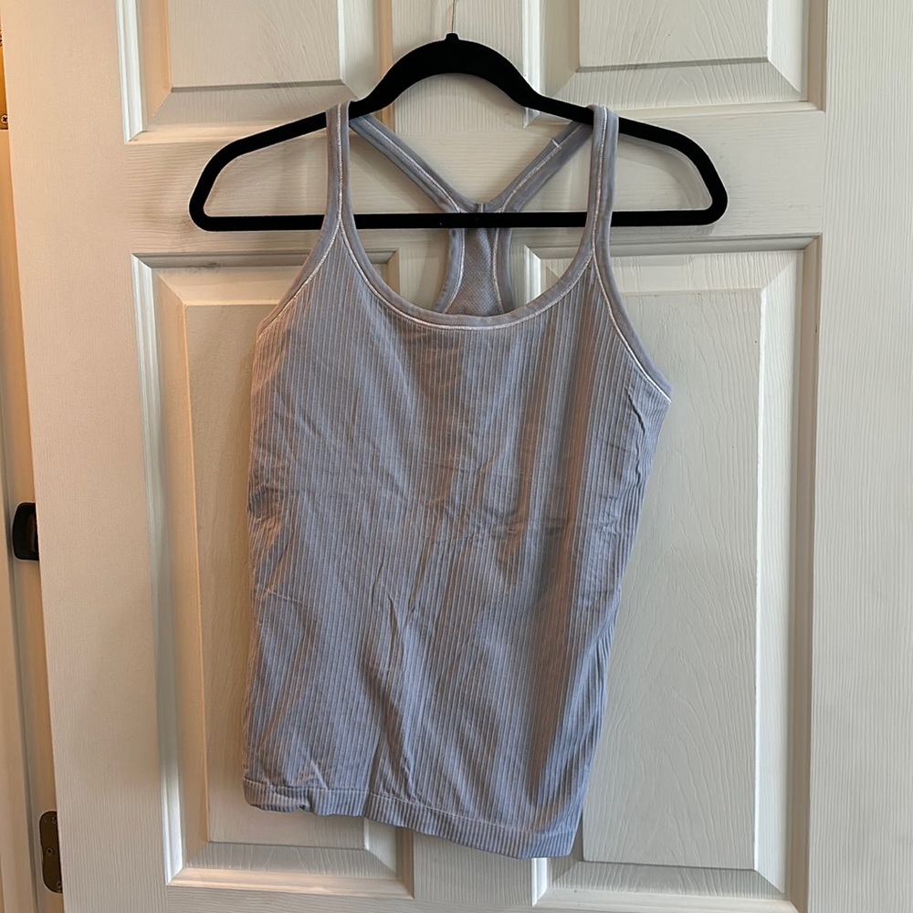 lululemon athletica Lavender Ribbed Racerback Tank Top